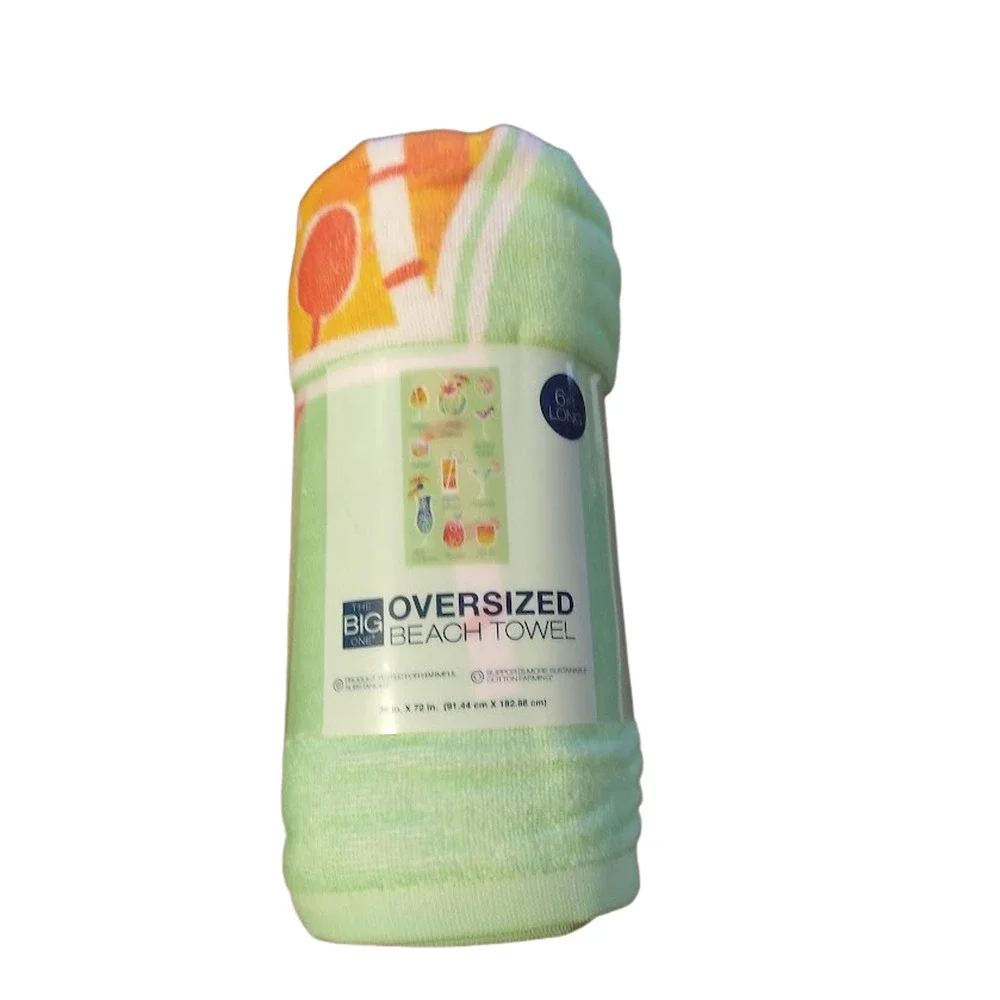The Big One Cocktail Drinks Extra Large Beach Towel